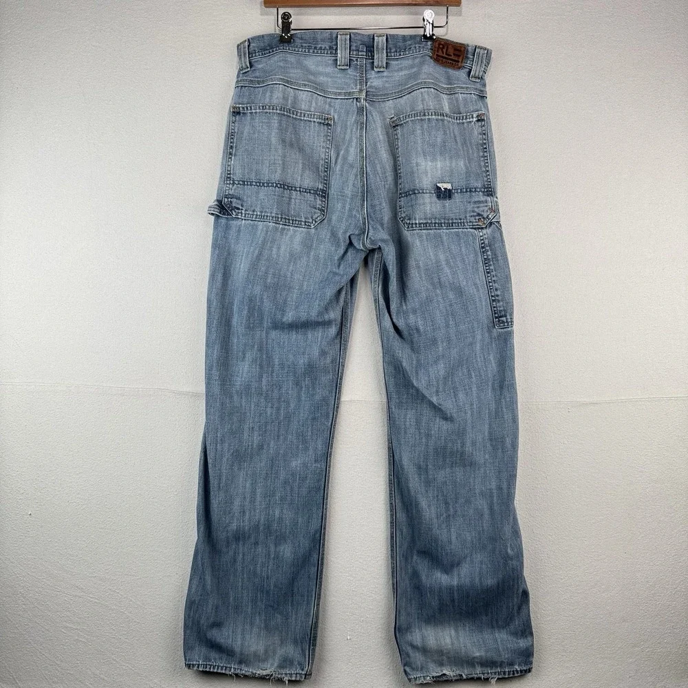 Vintage Ralph Lauren Polo Jeans Co Distressed Wyatt Carpenter Pants Mens 36x32
